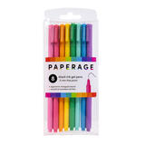 0.5mm Fine Point Black Ink Gel Pens 8PK - Pages & Parcels