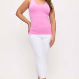 Womens Reversible Seamless Tank W Built In Bra - Plus