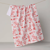 Cowboy Claus Tea Towel - Holiday 2026