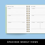 12 Month Medium Spiral Academic Planner - Pages & Parcels
