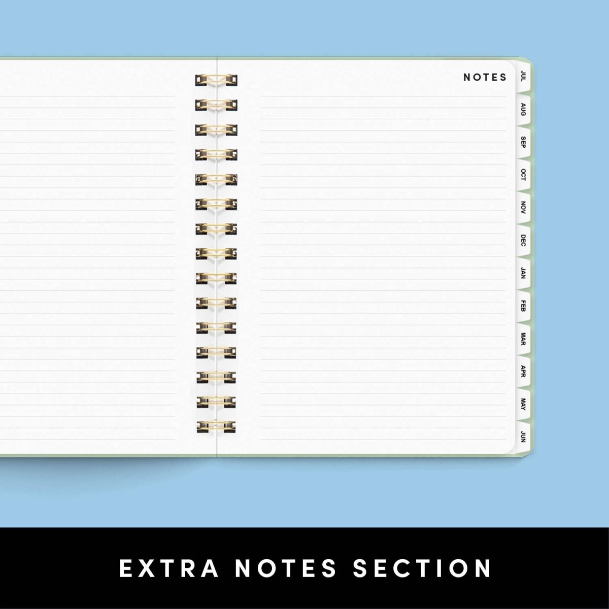 12 Month Medium Spiral Academic Planner - Pages & Parcels