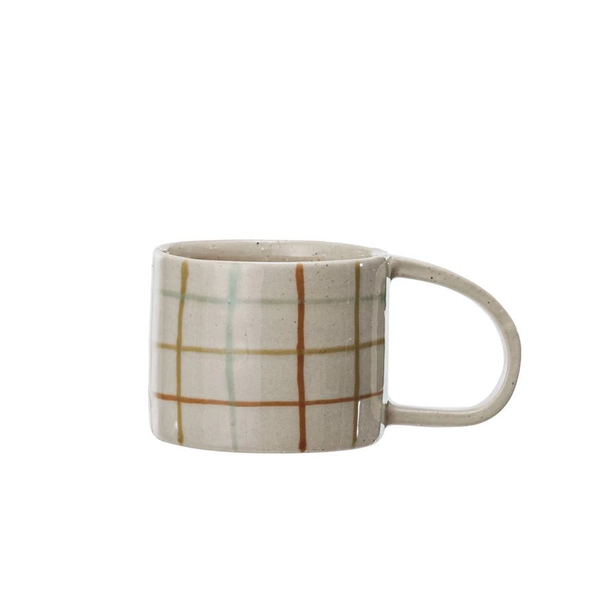 12 oz. Hand - Painted Stoneware Mug | Creative Co - op - Pages & Parcels