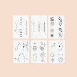 Zodiac Collection: Water Signs Temporary Tattoo Pack