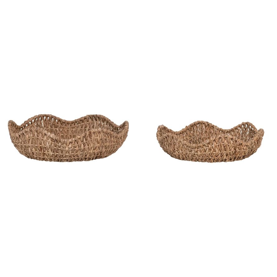 15" Rnd Braided Bankuan Bowls | Creative Co - op - Pages & Parcels