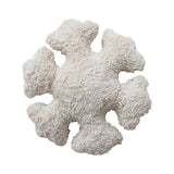 15"Rd x 4"H Cotton Tufted Snowflake Shaped Pillow - Pages & Parcels