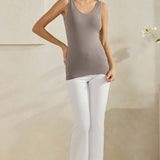 Women's Reversible Seamless Tank with Built-In Bra