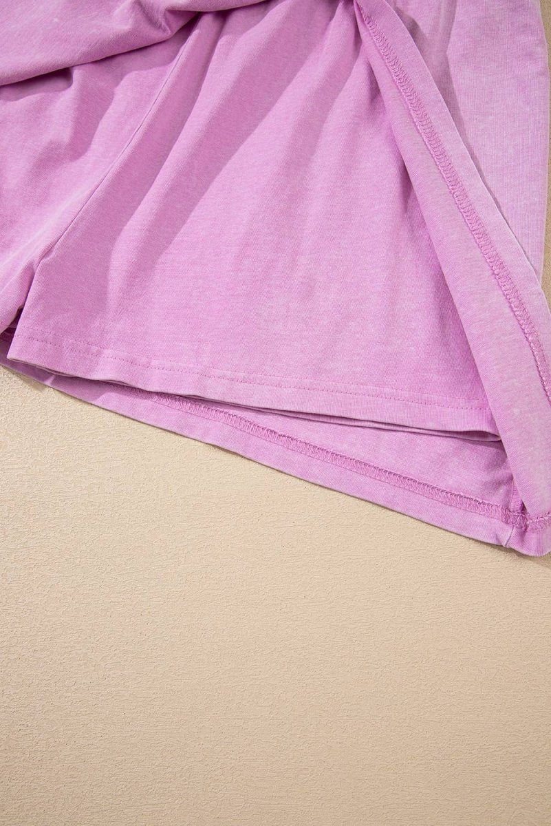 2 Pieces Mineral Wash Cotton Tank Top and Skirt Set - Pages & Parcels