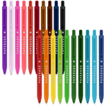 20 Pack Retractable Gel Pens Rainbow - Pages & Parcels