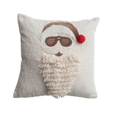 20 inch square throw pillow with an embroidered image