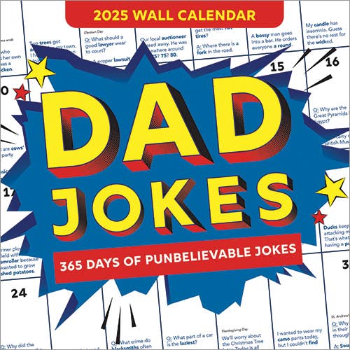 2025 Dad Jokes Wall Calendar - Pages & Parcels