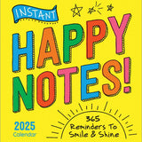 2025 Instant Happy Notes Boxed Calendar - Pages & Parcels