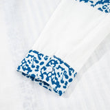 Leopard Striped Western Patchwork Button-up Shirt