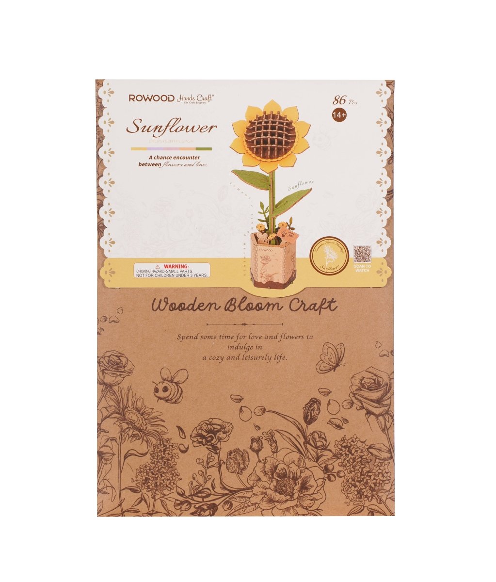 3D Wooden Flower Puzzles - Pages & Parcels