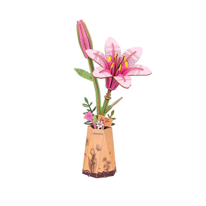 3D Wooden Flower Puzzles - Pages & Parcels