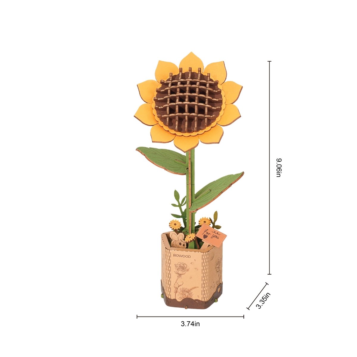 3D Wooden Flower Puzzles - Pages & Parcels