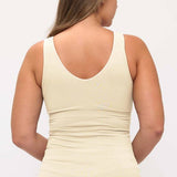 Womens Reversible Seamless Tank W Built In Bra - Plus