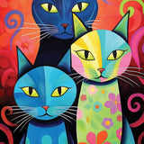 5106 Cat Family 550 pc Puzzle - Pages & Parcels