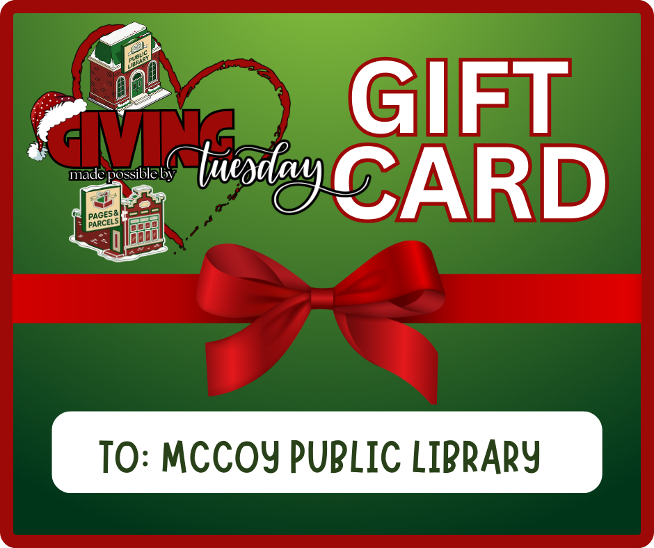 McCoy Public Library Giving Tuesday Giftcard