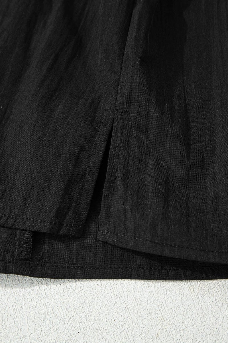 66 Contrast Trim Dual Ruffle Short Sleeve Blouse - Pages & Parcels