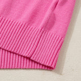 66 Ribbed Trim Ruffle Short Sleeve Sweater - Pages & Parcels