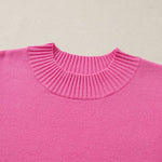 66 Ribbed Trim Ruffle Short Sleeve Sweater - Pages & Parcels