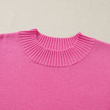 66 Ribbed Trim Ruffle Short Sleeve Sweater - Pages & Parcels
