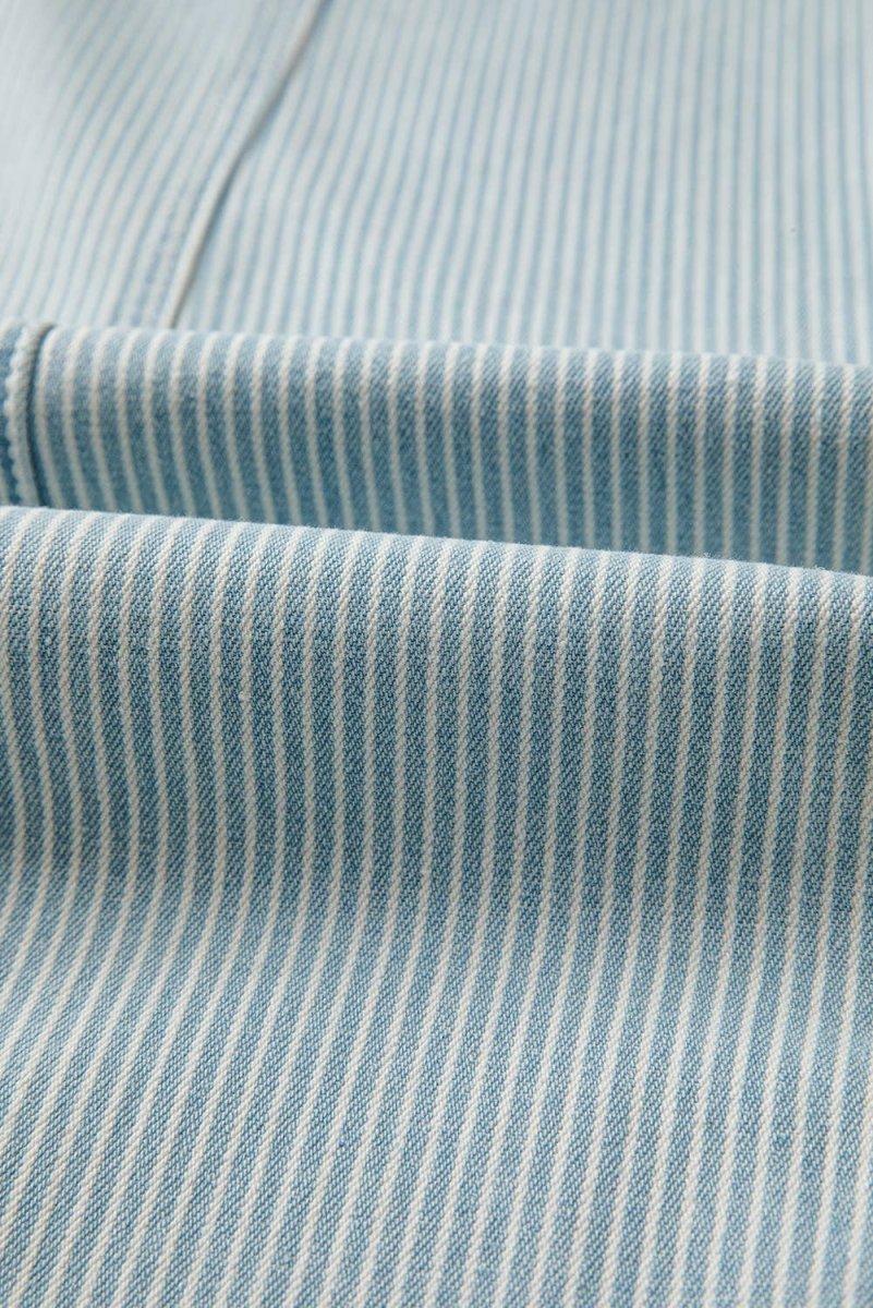 66 Stripe Mid Rise Drawstring Waist Denim Jeans - Pages & Parcels