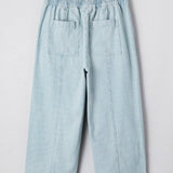 66 Stripe Mid Rise Drawstring Waist Denim Jeans - Pages & Parcels