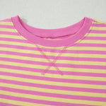 66 Stripe Short Sleeve Top and Skirt Lounge Set - Pages & Parcels