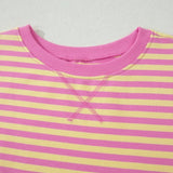 66 Stripe Short Sleeve Top and Skirt Lounge Set - Pages & Parcels