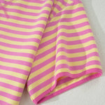 66 Stripe Short Sleeve Top and Skirt Lounge Set - Pages & Parcels