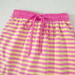 66 Stripe Short Sleeve Top and Skirt Lounge Set - Pages & Parcels