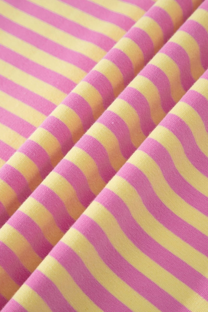66 Stripe Short Sleeve Top and Skirt Lounge Set - Pages & Parcels