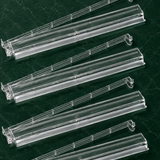 Clear Mahjong Tile Racks Racks with Pushers Set of 4, 17.5"W