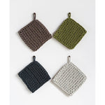 8 " Square Cotton Crocheted Pot Holder - Pages & Parcels
