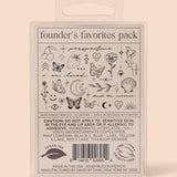 Founders Favorites Temporary Tattoo Pack
