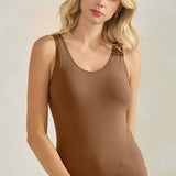 Women's Reversible Seamless Tank with Built-In Bra
