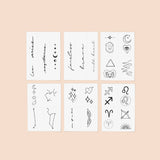 Zodiac Collection: Fire Signs Temporary Tattoo Pack