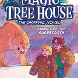 Sunset of the Sabertooth Graphic Novel (Magic Tree House) cover image
