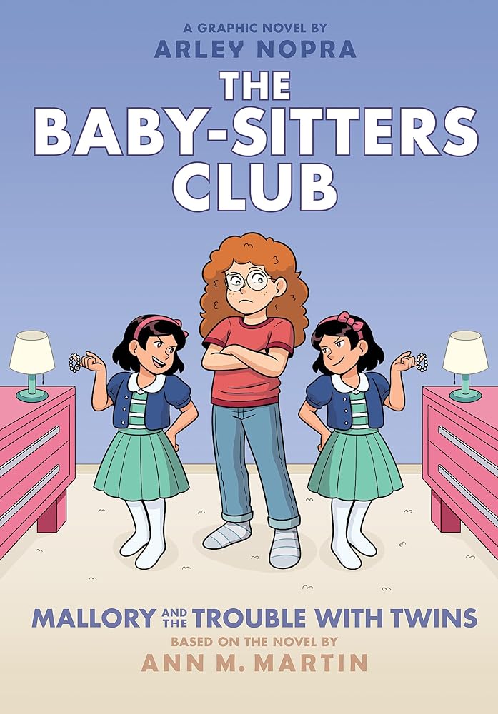 Mallory and the Trouble with Twins: A Graphic Novel (The Baby-sitters Club #17) (The Baby-Sitters Club Graphix) cover image