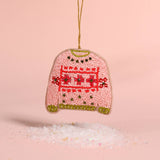 Handcrafted Beaded Ornament-Christmas Sweater
