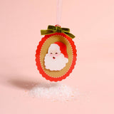 Acrylic Ornament-Retro Santa - Pages & Parcels