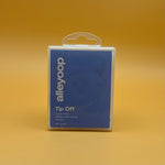 Packaged makeup removing product with 'alleyoop' branding on a yellow background