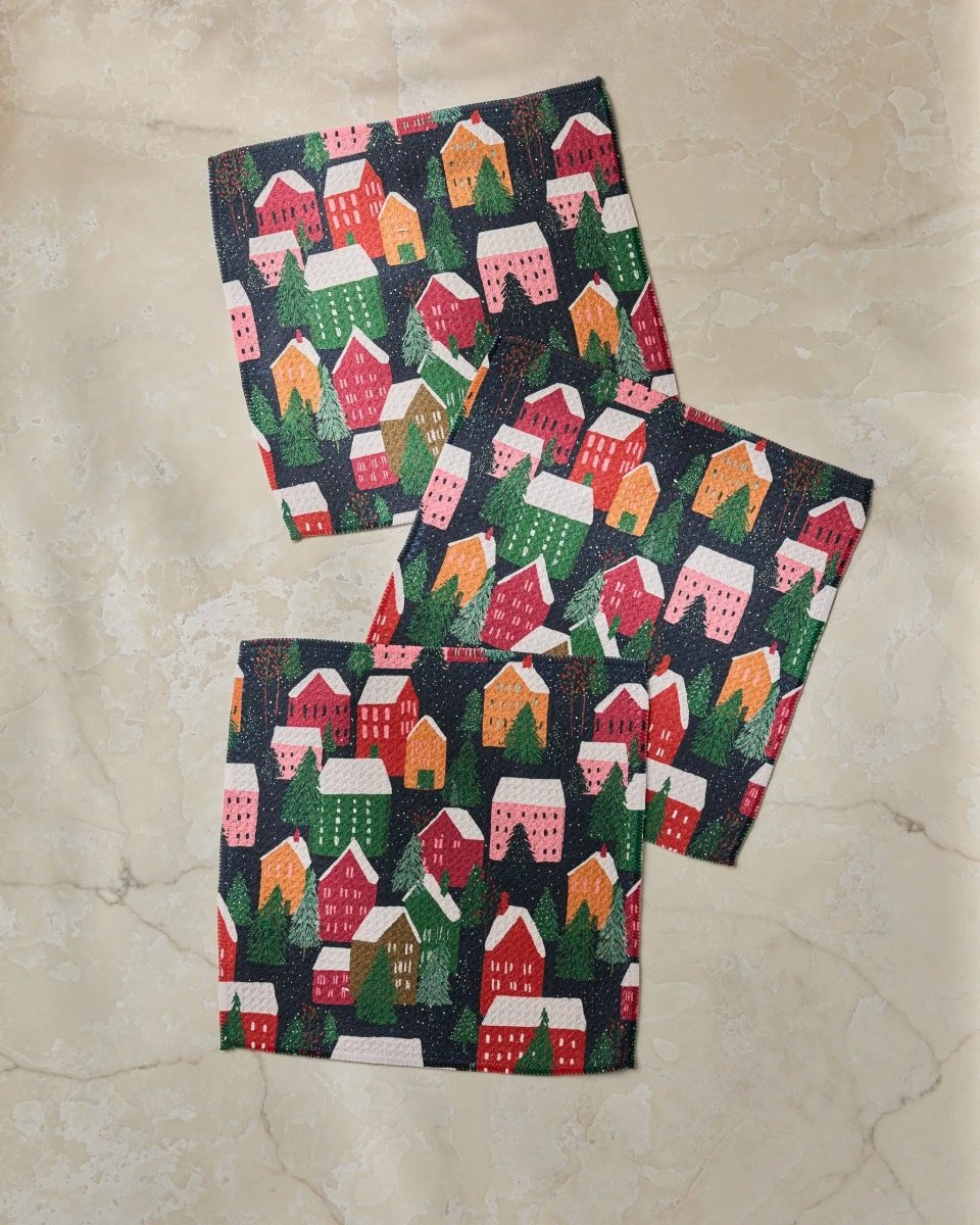 Alpine Village Dishcloth Set - Holiday 2026 - Pages & Parcels