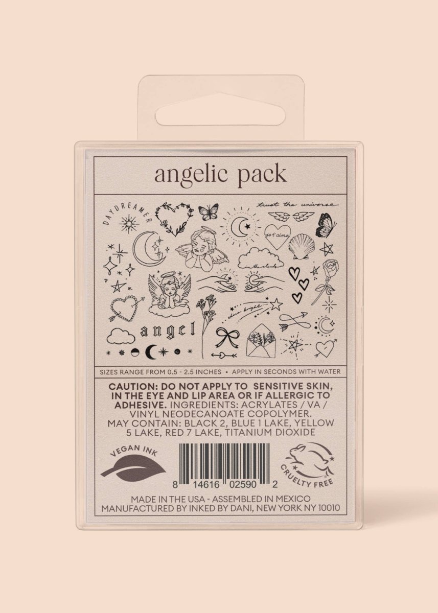 Angelic Temporary Tattoo Pack - Pages & Parcels