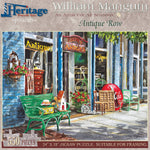 Jigsaw puzzle box for Antique Row, featuring an antique storefront window