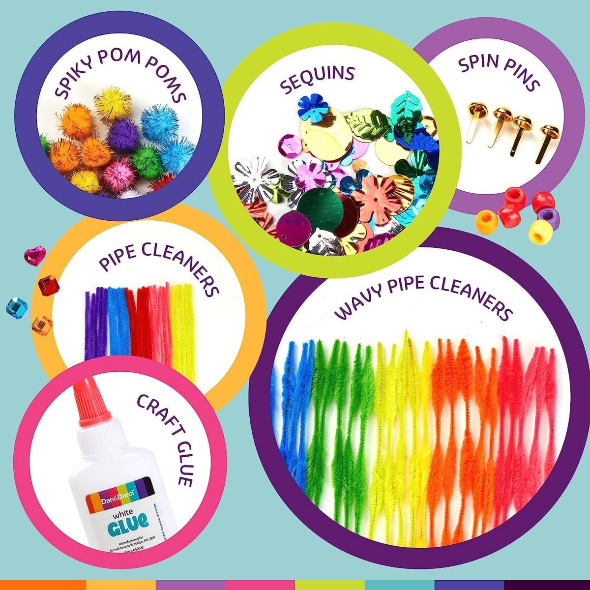 Arts & Crafts Supplies Kit - with Storage Bin - Pages & Parcels