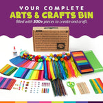 Arts & Crafts Supplies Kit - with Storage Bin - Pages & Parcels