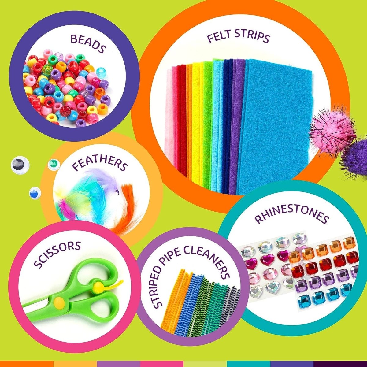 Arts & Crafts Supplies Kit - with Storage Bin - Pages & Parcels