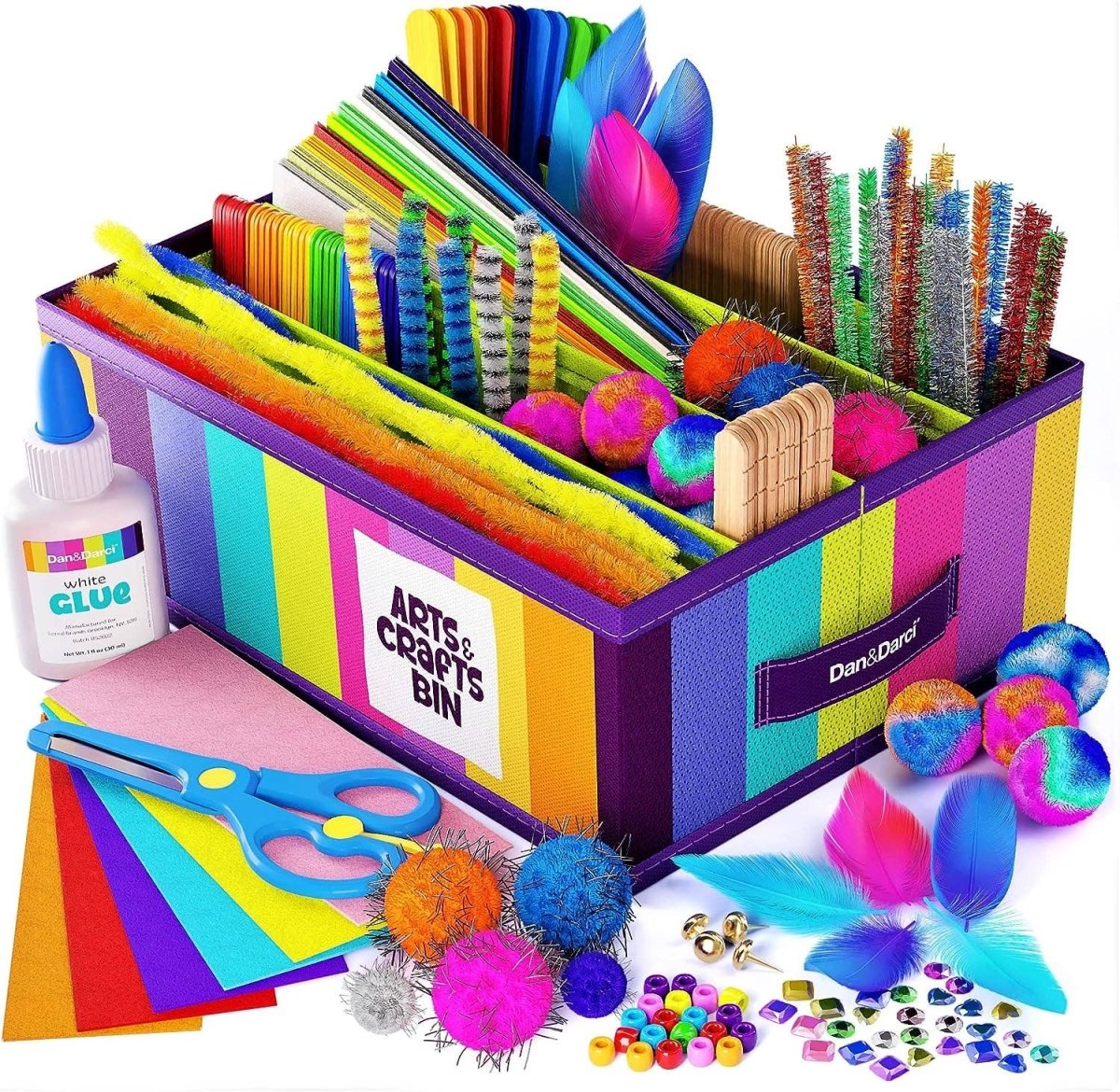 Arts & Crafts Supplies Kit - with Storage Bin - Pages & Parcels